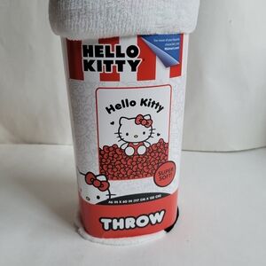 Hello Kitty Red and White Throw Blanket